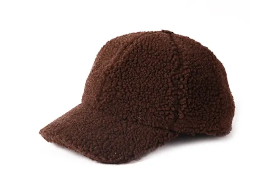 قبعات بيسبول من الفراء المجعد مخصصة