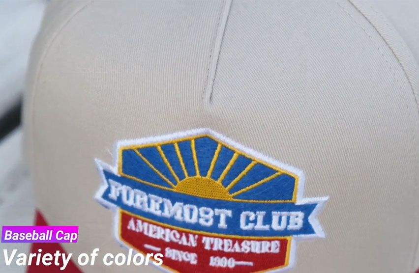 قبعات بيسبول رياضية مع شعار تطريز مخصص قابل للتعديل 5 ألواح بنغمتين
