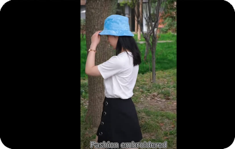 عرض فيديو لصبغ ربطة عنق مخصصة في جميع أنحاء قبعات دلو مطبوعة